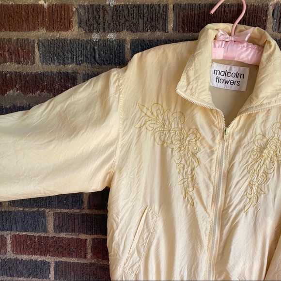 vintage 100% silk windbreaker - Picture 2 of 4